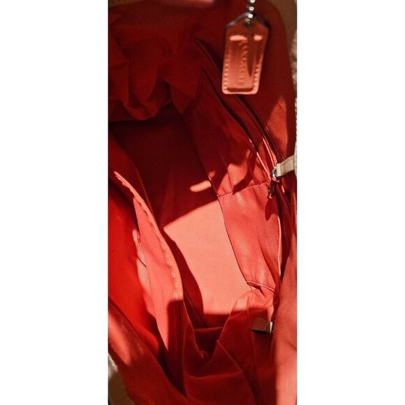 Coach Peyton Floral Print Canvas Tote Bag With Leather Trim - Picture 6 of 11